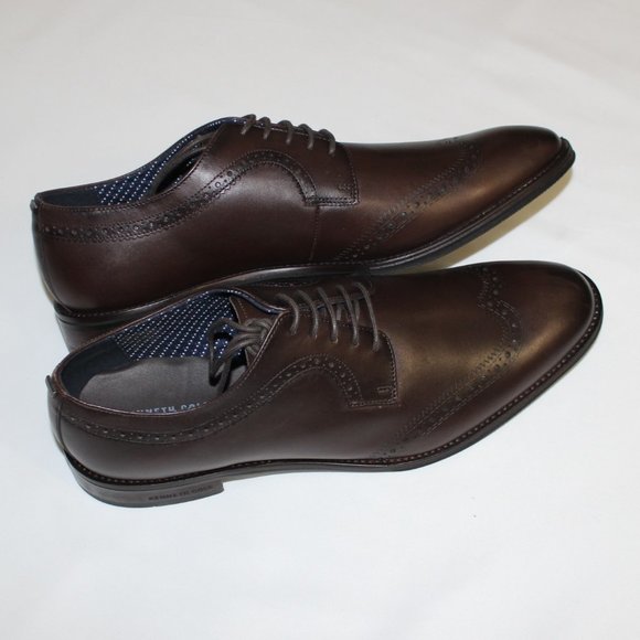 KENNETH COLE TRISTIAN LACE UP LASER OXFORD DRESS SHOES US 11M/ EU44.5/ UK10